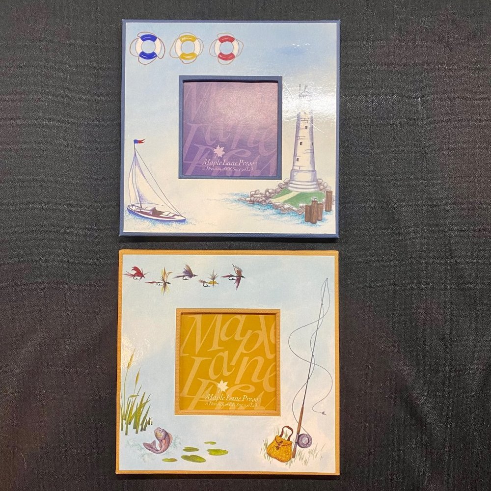 Pair of Maple Lane Press Paperboard Photo Frames